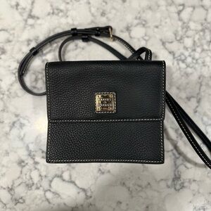Dooney & Bourke Black Pebbled Leather Crossbody